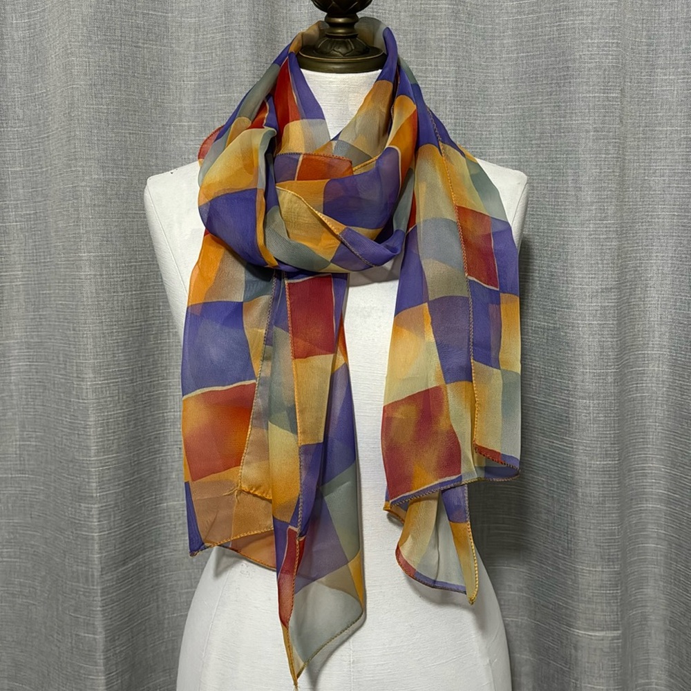 Vintage Scarf-18x65-EUC